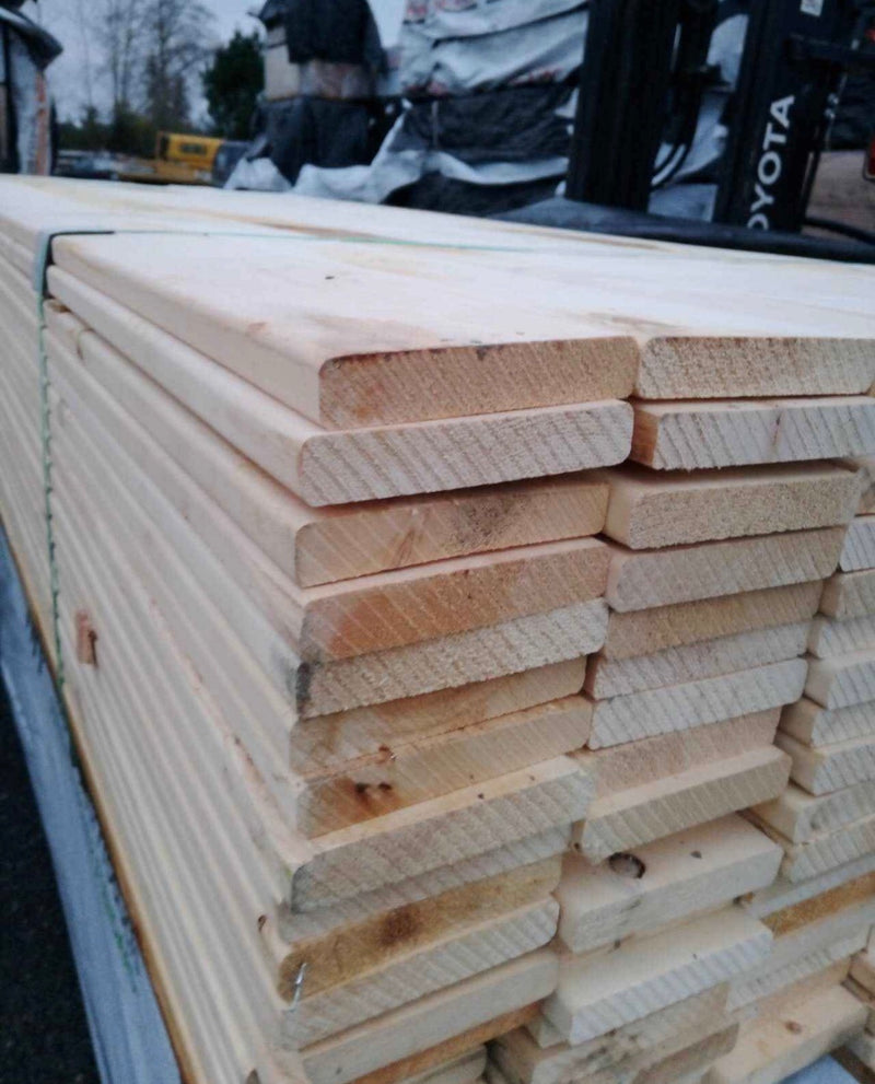 Yellow Cedar 5/4x6 Decking Rounded Edge