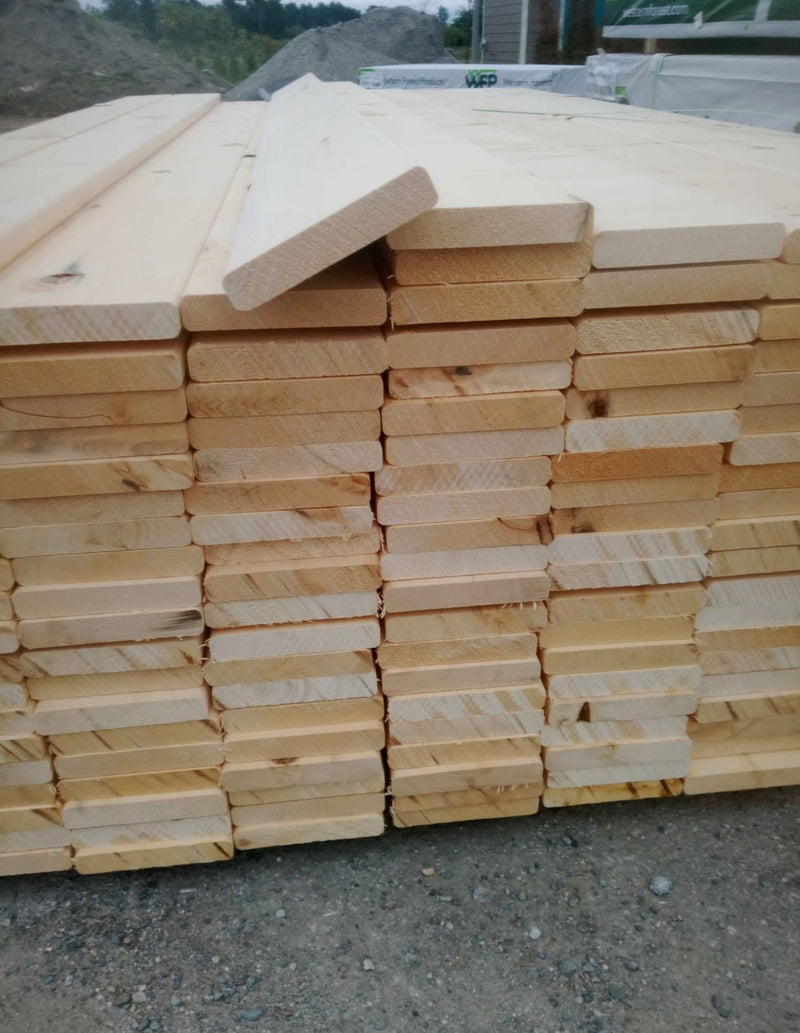 Yellow Cedar 5/4x6 Decking Rounded Edge