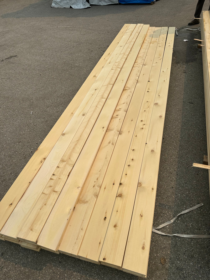 Yellow Cedar 5/4x6 Decking Rounded Edge