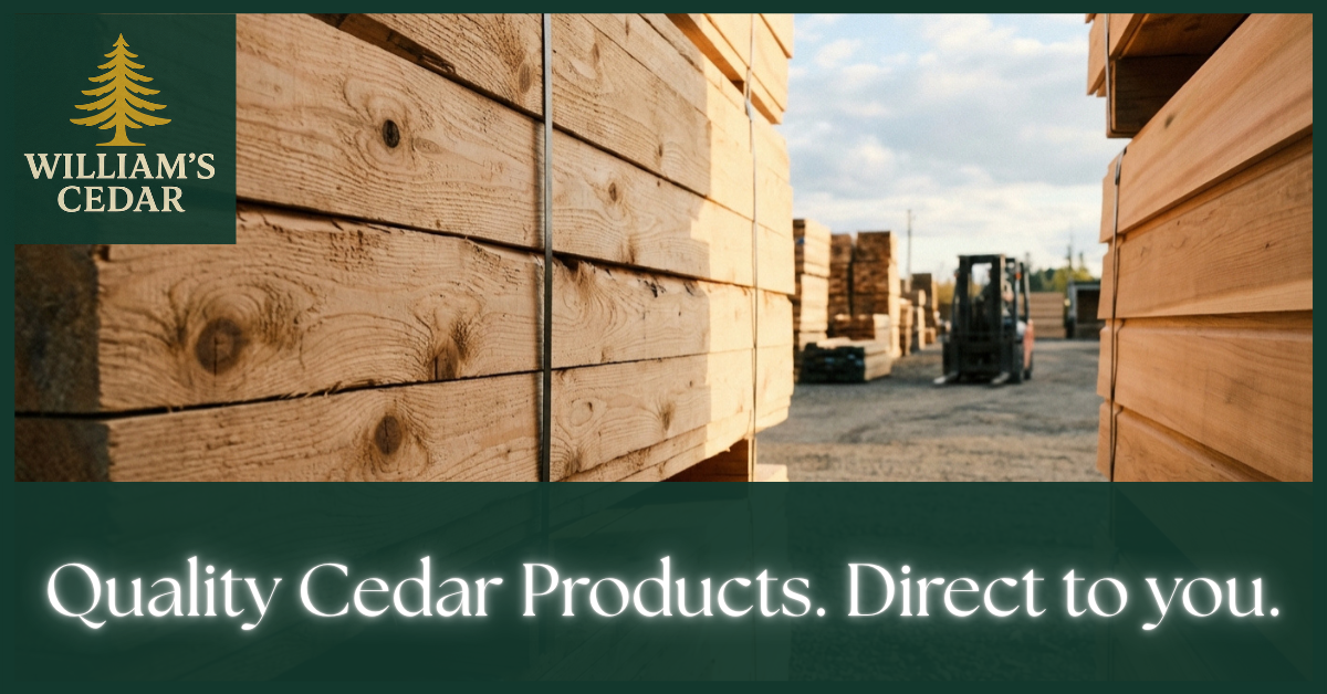 BC's Best Cedar Dealer for Decking, Fencing, Sauna & More — William's Cedar